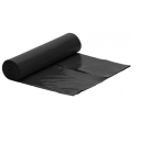 Worki na odpady 60L  LDPE czarne 50 sztuk na rolce