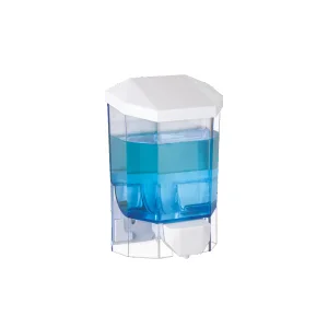 Dozownik biały do mydła w płynie 500 ml ABS Flosoft