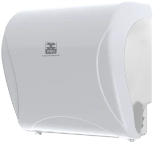 Dozownik biały  do ręczników systemowych w roli Autocut PRO ABS  BulkySoft 01371