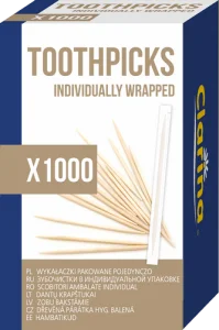 Wykałaczki w papierku 1000 szt.