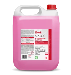 Kwasowy antybakteryjny płyn do sanitariatów o zapachu wiśniowym 5L Swish SP 300 Washroom Cleaner