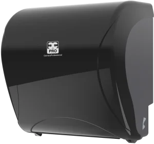 Dozownik czarny  do ręczników systemowych w roli Autocut PRO ABS BulkySoft 01372