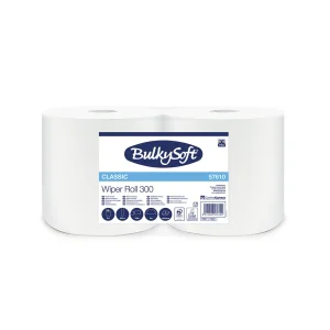 Czyściwo papierowe BulkySoft Premium 300 m 2-warstwowe | Bez smug i pylenia