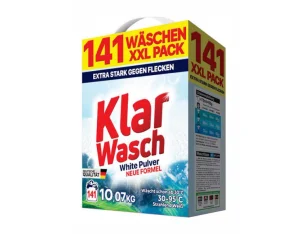 Proszek do prania białych tkanin Klar Wash 10,07 kg – 141 prań
