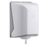 Dozownik papierowych ręczników w roli POP ABS biały – centralne dozowanie