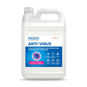 Płyn do dezynfekcji rąk i powierzchni 5L – do szkół, przedszkoli, żłobków i placówek medycznych | PCC PROFESSIONAL ANTI-VIRUS 5L