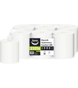 Ręcznik papierowy 300 m centralne dozowanie | makulatura Luna 23016