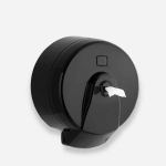 Dozownik papieru toaletowego centralnego dozowania czarny | Do toalet publicznych