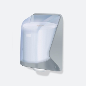 Dozownik papierowych ręczników w roli POP ABS transparentny– centralne dozowanie 