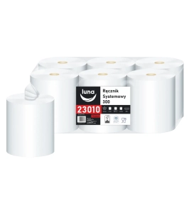 Ręcznik papierowy 300 m centralne dozowanie | celuloza Luna 23010