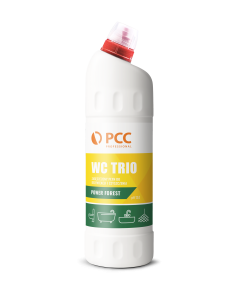 Płyn do czyszczenia i dezynfekcji toalet - chlorowy dezynfekujący PCC PROFESSIONAL WC TRIO POWER FOREST 1L  