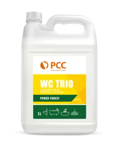 Płyn do czyszczenia i dezynfekcji toalet - chlorowy dezynfekujący PCC PROFESSIONAL WC TRIO POWER FOREST 5L