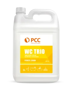 Płyn do czyszczenia i dezynfekcji toalet - chlorowy dezynfekujący PCC PROFESSIONAL WC TRIO POWER LEMON 5L