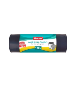 Worki na śmieci 120L LDPE mocne 10 szt. MASTER S022