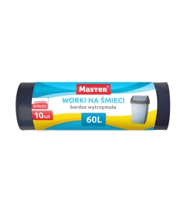 Worki na śmieci 60L LDPE mocne 10 szt. MASTER S021