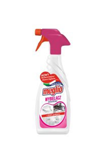Meglio Odtłuszczacz z Wybielaczem – spray do białych powierzchni, fug i białych ubrań